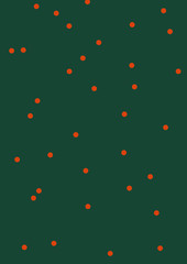 Background template design with polkadots on green illustration