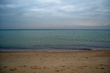 Fototapeta na wymiar Baltic beach in november
