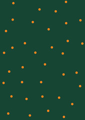 Orange Polka Dot Pattern - Background Full Colour