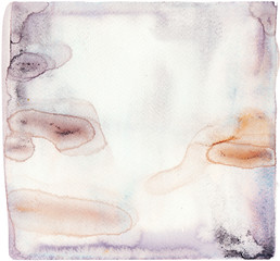 Abstract watercolor hand painted background. Desaturated grey pattern texture