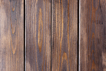Brown wooden background with vertical boards. Natural wood texture.