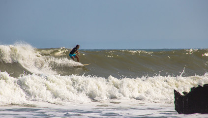 surfer on the beach
