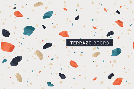 Terrazo Modern Print Background.