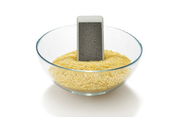 Lifehacks; drop your wet smartphone in rice and let it dry. 