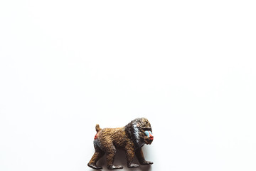 Obraz premium monkey toy on the white background