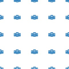 Big data icon pattern seamless isolated on white background. Editable filled Big data icon. Big data icon pattern for web and mobile.