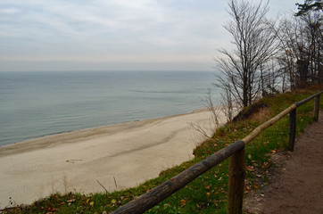 Baltic beach in november
