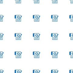 Smart Contract icon pattern seamless isolated on white background. Editable filled Smart Contract icon. Smart Contract icon pattern for web and mobile.