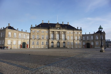 Fototapeta na wymiar Amalienborg Slotsplads 