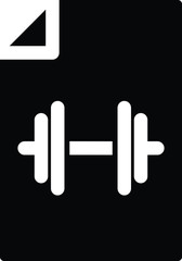 workout plan icon, vector illustration