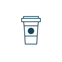 Isolated coffee mug line style icon vector design