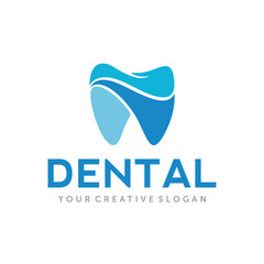 Dental Logo, Tooth dental logo, Dental Care Logo Inspiration Vector