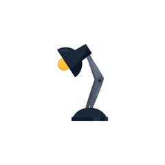 Isolated desk lamp fill style icon vector design