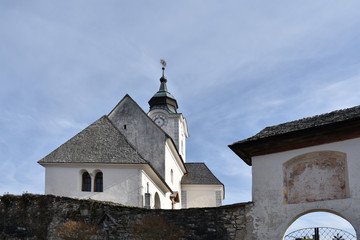 Kirche, Wernberg, Sternberg, Villach, Villach-Land, Kärnten, Österreich, Turm, Kirchturm,...
