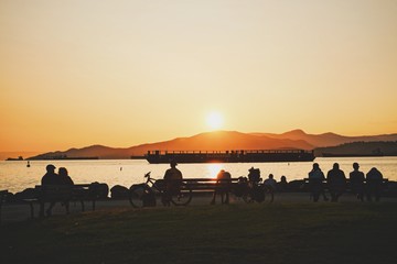 Sunset and Silhouette in Vancouver, Canada