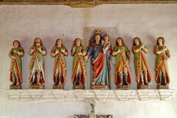 Chapelle des Sept-Saints, Le Vieux-Marché, Côtes-d'Armor, Bretagne, France