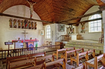 Chapelle des Sept-Saints, Le Vieux-Marché, Côtes-d'Armor, Bretagne, France