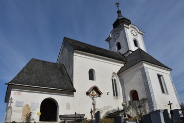 Kirche, Wernberg, Sternberg, Villach, Villach-Land, Kärnten, Österreich, Turm, Kirchturm,...