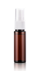 brown transparent mouth spray bottle for product design mock-up