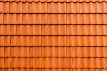 roof texture built from red roof tiles