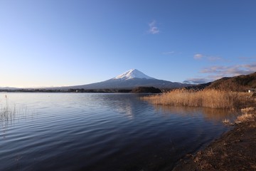 河口湖からの富士山