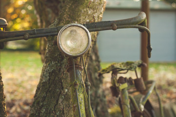 old bycicle close up