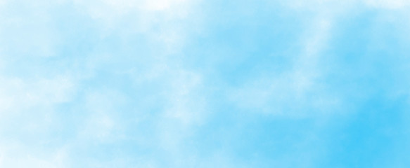 Light blue watercolor background hand-drawn paper illustration