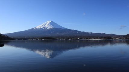 Obraz premium 河口湖からの富士山