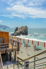 Monterosso al mare (Cinque terre) - scenic Ligurian coast, Italy