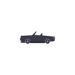 Isolated roadster car vehicle fill style icon vector design