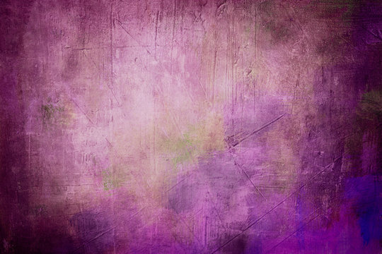 Purple Abstract Painting Background Or Texture