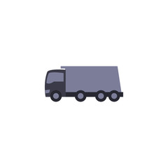 Isolated truck vehicle fill style icon vector design