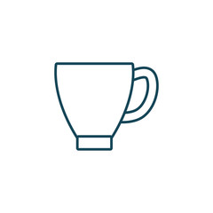Isolated coffee mug line style icon vector design