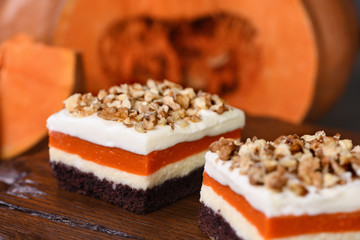 Pumpkin pie lush dessert