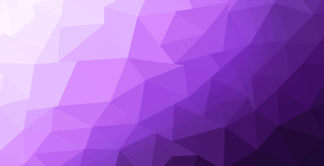 An abstract purple and pink triangle-shaped background with space for text