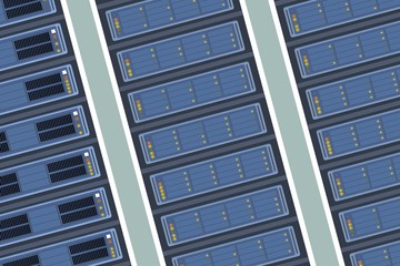 Obraz premium Server room racks