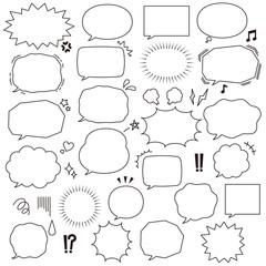 ふきだしセット　横文字用