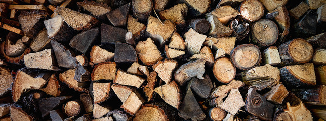 Holz Scheitel Hintergrund Banner  © Marc