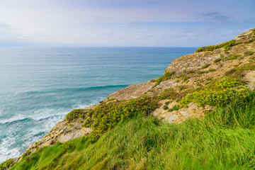 Stunning scenery of the coast of the Basque country. Northern spain