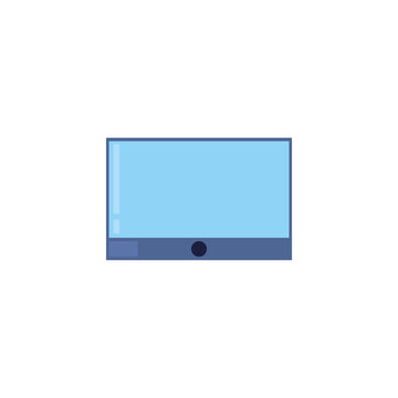 Isolated digital tablet fill style icon vector design