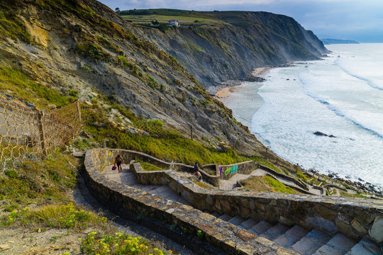 Stunning scenery of the coast of the Basque country. Northern spain