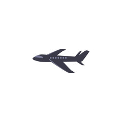 Isolated airplane fill style icon vector design
