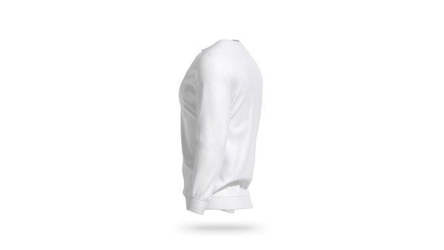 Blank white sweatshirt mock up, looped rotation