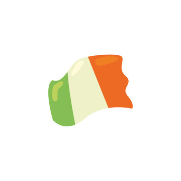 Isolated ireland flag fill style icon vector design