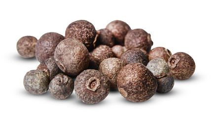 A bunch of allspice on a white isolated background. Clipping path. An element of your design.