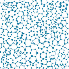 Chemical grid, lattice. Seamless vector illustration. - 323761152