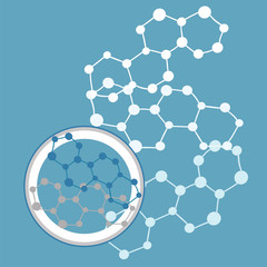  Chemical grid, lattice. Vector illustration. - 323761165
