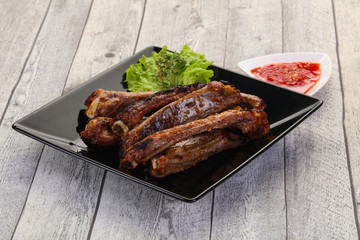 Roasted pork ribs