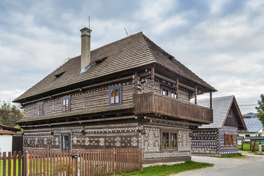 Folk architecture in Cicmany, Slovakia