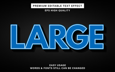 Large text effect
